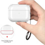 Transparentný obal s karabínou pre AirPods Pro 3 - číry