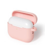 Ochranný silikónový obal s karabínou pre AirPods Pro 3 - ružový