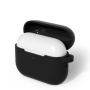 Ochranný silikónový obal s karabínou pre AirPods Pro 3 - čierny