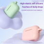 Ochranný silikónový obal s karabínou pre AirPods Pro 3 - biely