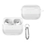 Obal so vzorom karbónových vlákien pre AirPods Pro 3 - biely