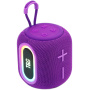 T&G TG664 bezdrôtový Bluetooth reproduktor s podsvietením - fialový