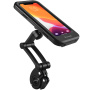 WEST BIKING univerzálne magnetické vodeodolné puzdro s držiakom na bicykel a motorku na riadidlá pre iPhone - čierne