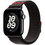 Originálne Apple prevliekací športový remienok Nike pre Apple Watch 42mm / 41mm / 40mm / 38mm - Midnight Black