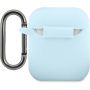 Lacoste Glossy Printing Logo silikónový obal pre AirPods 1 / 2 - modrý