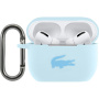Lacoste Glossy Printing Logo silikónový obal pre AirPods Pro - modrý
