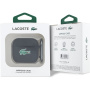 Lacoste Croc Logo silikónový obal s karabínou pre AirPods 4 / 5 - čierny