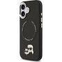 Karl Lagerfeld Karl and Choupette Heads Pins kryt s MagSafe pre iPhone 17 - čierny