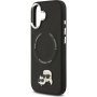 Karl Lagerfeld Karl and Choupette Heads Pins kryt s MagSafe pre iPhone 17 - čierny