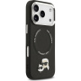Karl Lagerfeld Karl and Choupette Heads Pins kryt s MagSafe pre iPhone 17 Pro Max - čierny