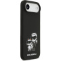 Karl Lagerfeld K&CH Sketch silikónový kryt s MagSafe pre iPhone Air - čierny