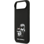 Karl Lagerfeld K&CH Sketch silikónový kryt s MagSafe pre iPhone Air - čierny