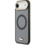 Lacoste Frosted Finish Gold Logo kryt s MagSafe pre iPhone Air - sivý