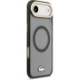 Lacoste Frosted Finish Gold Logo kryt s MagSafe pre iPhone Air - sivý