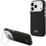 Lacoste Iconic Petit Pique Camera Stand kryt s MagSafe pre iPhone 17 Pro - čierny