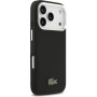 Lacoste Iconic Petit Pique Camera Stand kryt s MagSafe pre iPhone 17 Pro - čierny