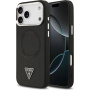 Guess Triangle Logo kryt s MagSafe pre iPhone 17 Pro - čierny