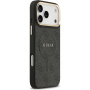Guess 4G Gold Frame kryt s MagSafe pre iPhone 17 Pro Max - šedý