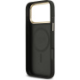 Guess 4G Gold Frame kryt s MagSafe pre iPhone 17 Pro Max - šedý