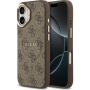Guess 4G Gold Frame kryt s MagSafe pre iPhone 17 - hnedý