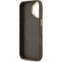 Guess 4G Gold Frame kryt s MagSafe pre iPhone 17 - hnedý