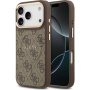 Guess 4G Gold Frame kryt s MagSafe pre iPhone 17 Pro - hnedý