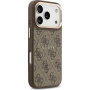 Guess 4G Gold Frame kryt s MagSafe pre iPhone 17 Pro - hnedý