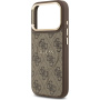 Guess 4G Gold Frame kryt s MagSafe pre iPhone 17 Pro - hnedý