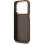 Guess 4G Gold Frame kryt s MagSafe pre iPhone 17 Pro - hnedý