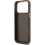 Guess 4G Gold Frame kryt s MagSafe pre iPhone 17 Pro Max - hnedý