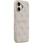 Guess 4G Gold Frame kryt s MagSafe pre iPhone 17 - ružový