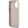 Guess 4G Gold Frame kryt s MagSafe pre iPhone 17 - ružový