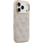 Guess 4G Gold Frame kryt s MagSafe pre iPhone 17 Pro - ružový