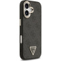 Guess 4G Triangle Logo Gold Frame kryt s MagSafe pre iPhone 17 - sivý