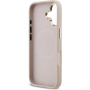 Guess 4G Triangle Logo Gold Frame kryt s MagSafe pre iPhone 17 - ružový