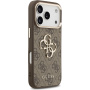 Guess 4G Metal Logo Gold Frame kryt pre iPhone 17 Pro Max - hnedý
