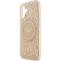 Guess IML Flowers Allover Strap kryt s pútkom a MagSafe pre iPhone 17 - ružový