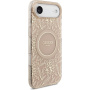 Guess IML Flowers Allover Strap kryt s pútkom a MagSafe pre iPhone Air - ružový