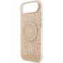 Guess IML Flowers Allover Strap kryt s pútkom a MagSafe pre iPhone Air - ružový