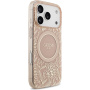 Guess IML Flowers Allover Strap kryt s pútkom a MagSafe pre iPhone 17 Pro - ružový