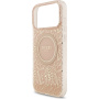 Guess IML Flowers Allover Strap kryt s pútkom a MagSafe pre iPhone 17 Pro Max - ružový