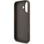 Guess 4G Metal Logo Strap kryt s pútkom pre iPhone 17 - hnedý