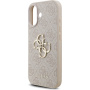 Guess 4G Metal Logo Strap kryt s pútkom pre iPhone 17 - ružový