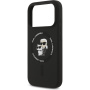 Karl Lagerfeld Karl and Choupette silikónový kryt s MagSafe pre iPhone 17 Pro Max - čierny