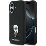 Karl Lagerfeld Metal Ikonik silikónový kryt pre iPhone 17 - čierny