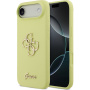 Guess 4G Metal Logo silikónový kryt pre iPhone Air - neónovo žltý
