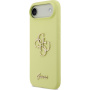 Guess 4G Metal Logo silikónový kryt pre iPhone Air - neónovo žltý