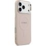 Guess Saffiano kryt s MagSafe pre iPhone 17 Pro - ružový