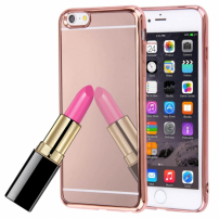 Zrkadlový ochranný kryt pre Apple iPhone 6 Plus / 6S Plus - ružovo-zlatý