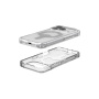 UAG Plyo vysoko odolný transparentný kryt so sivým MagSafe pre iPhone 17 Pro - číry